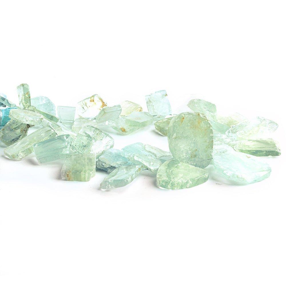 Multi Beryl Plain Free Form Slice Beads 8 inch 45 pieces - The Bead Traders