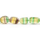 Multi Color Banded Fluorite faceted nuggets 19 inches 21 beads 12x11x8-23x12x10mm - The Bead Traders