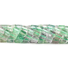 Multi Color Banded Fluorite Plain Tube Beads, 14", 6-7mm diameter, 40 pieces - The Bead Traders