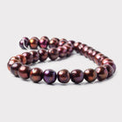 Multi Color Berries Side Drilled Baroque Freshwater Pearls 16 inch 38 beads 9x9-12x11mm - The Bead Traders