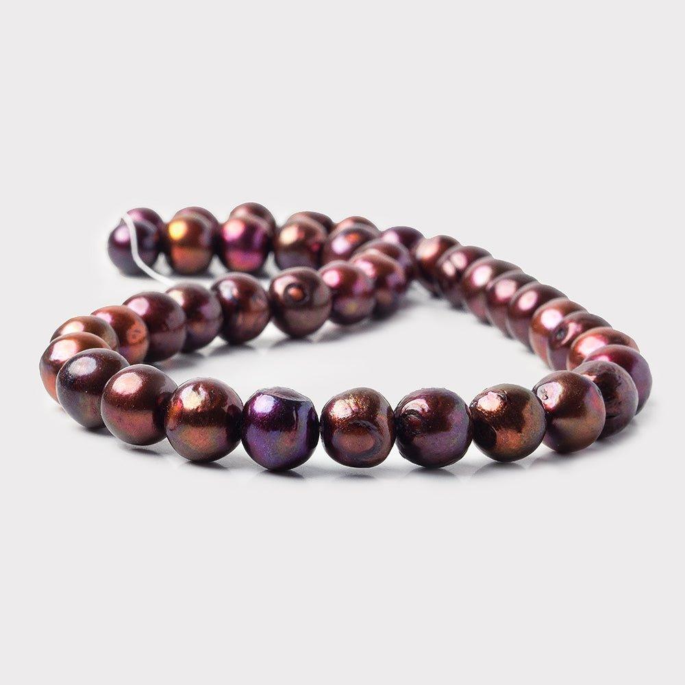 Multi Color Berries Side Drilled Baroque Freshwater Pearls 16 inch 38 beads 9x9-12x11mm - The Bead Traders