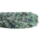 Multi Color Fluorite Handcut Faceted Rondelles 12 inch 120 beads - The Bead Traders