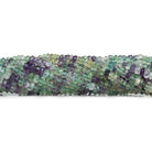 Multi Color Fluorite Handcut Faceted Rondelles 12 inch 135 beads - The Bead Traders