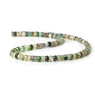 Multi Color Tourmaline faceted rondelles 14 inch 123 beads 4mm - 5mm - The Bead Traders