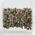 Multi Color Tourmaline Silver Chain - Lot of 24 feet - The Bead Traders