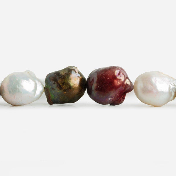Multi Color Ultra Baroque Pearls 16 inch 23 pieces