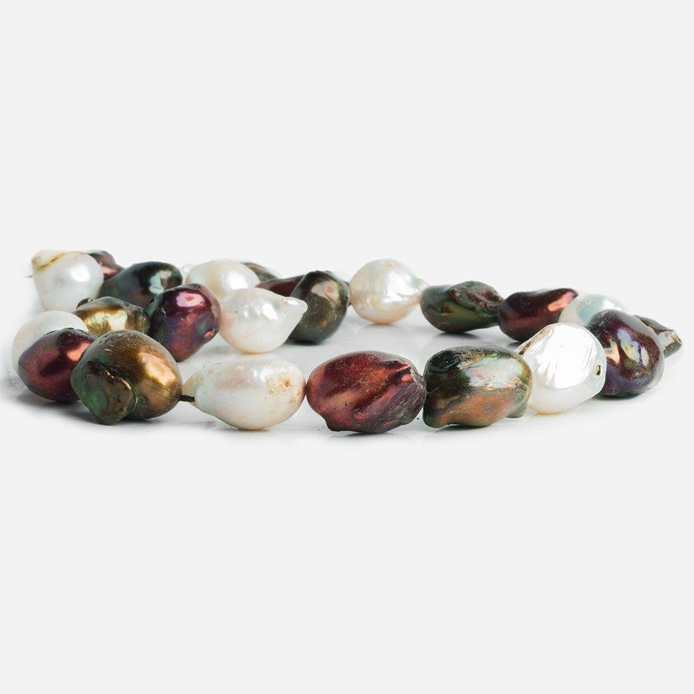 Multi Color Ultra Baroque Pearls 16 inch 23 pieces - The Bead Traders