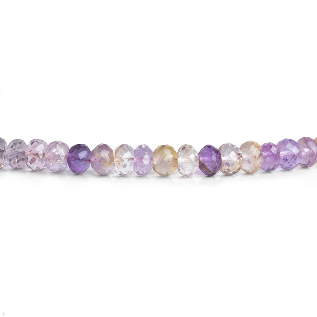 Multi Gemstone Faceted Rondelles 16 inch 100 beads - The Bead Traders