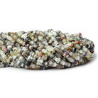 Multi Gemstone native cut plain rondelles 13 inch 150 beads - The Bead Traders