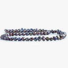 Multi Peacock Side Drilled flat sided Freshwater Pearls 16 inch 79 pieces 6x5mm - 7x5mm - The Bead Traders