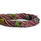 Multi Tourmaline Hand Cut Rondelles 14 inch 170 beads - The Bead Traders