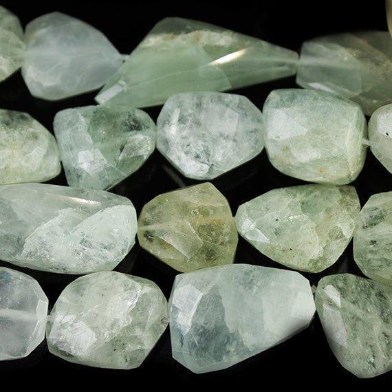 MultiBeryl Faceted Nugget Beads 15 inch 24 pieces - The Bead Traders