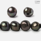 Mushroom Green Large Hole Baroque Freshwater Pearls 15 inch 44 pieces - The Bead Traders