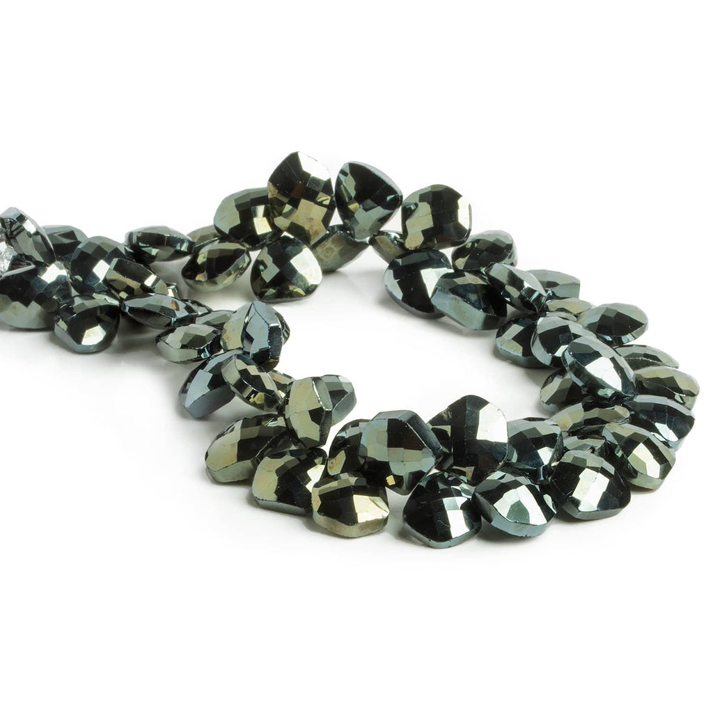 Mystic Black Spinel Faceted Nuggets 9 inch 55 pieces - The Bead Traders