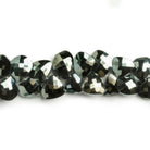 Mystic Black Spinel Faceted Nuggets 9 inch 55 pieces - The Bead Traders