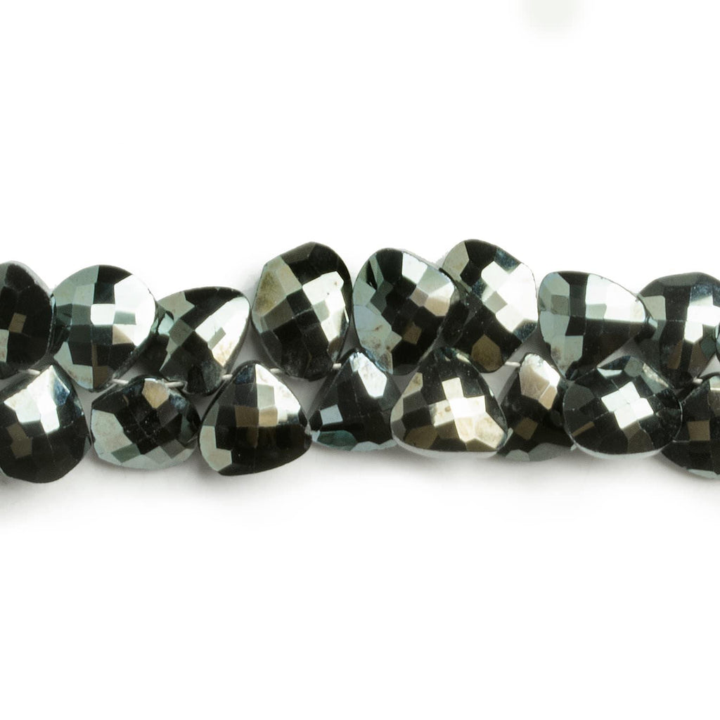 Mystic Black Spinel Faceted Nuggets 9 inch 55 pieces - The Bead Traders
