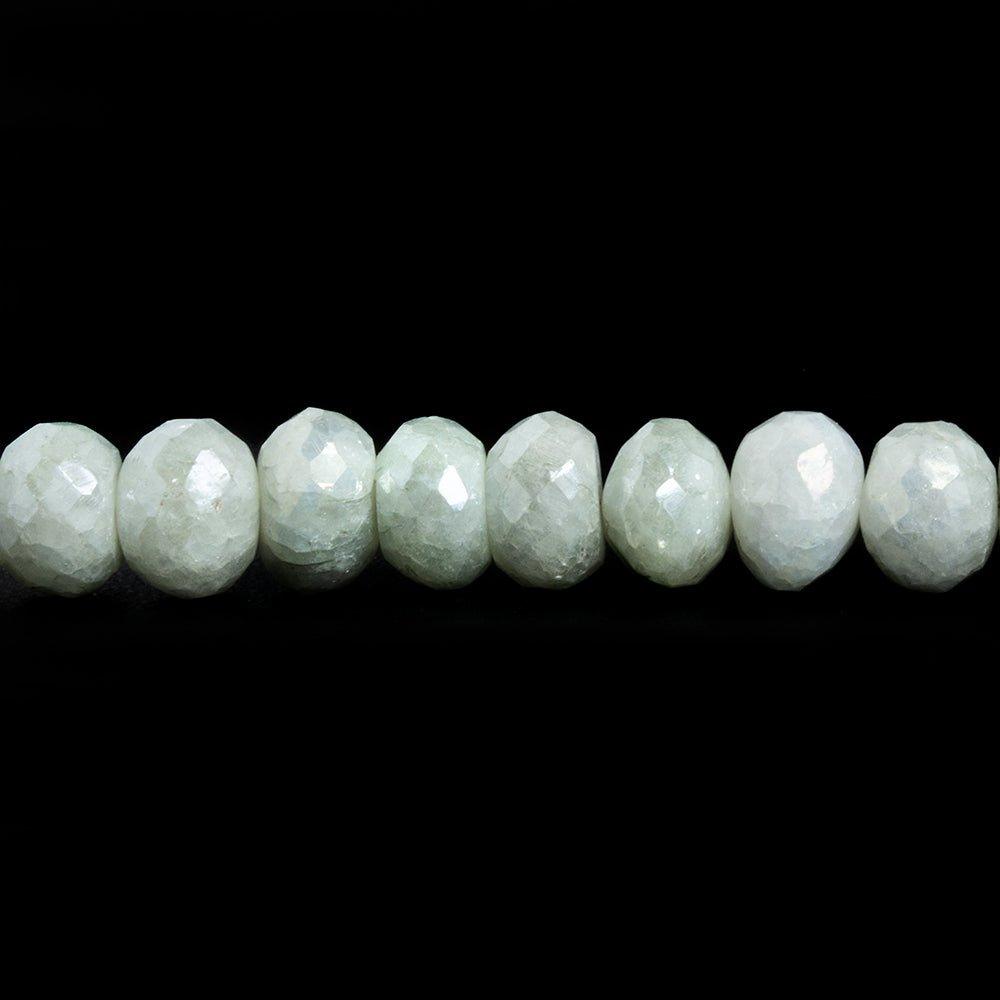 Mystic Blue Quartz Faceted Rondelle Beads 8 inch 35 pieces - The Bead Traders