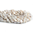 Mystic Cream Moonstone Straight Drilled Faceted Pear Beads 14 inch 37 pieces - The Bead Traders