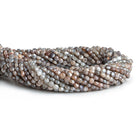 Mystic Feldspar checkerboard calibrated faceted coins 12 inch 85 pieces - The Bead Traders