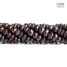 Mystic Garnet faceted rondelles 14 inch 79 large hole beads 7-8mm diameter - The Bead Traders
