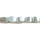 Mystic Gray Moonstone Faceted Twist Beads 8 inch 17 pieces - The Bead Traders
