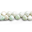 Mystic Jasper Plain Heart Beads 8 inch 35 pieces - The Bead Traders