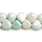 Mystic Jasper Plain Heart Beads 8 inch 35 pieces - The Bead Traders