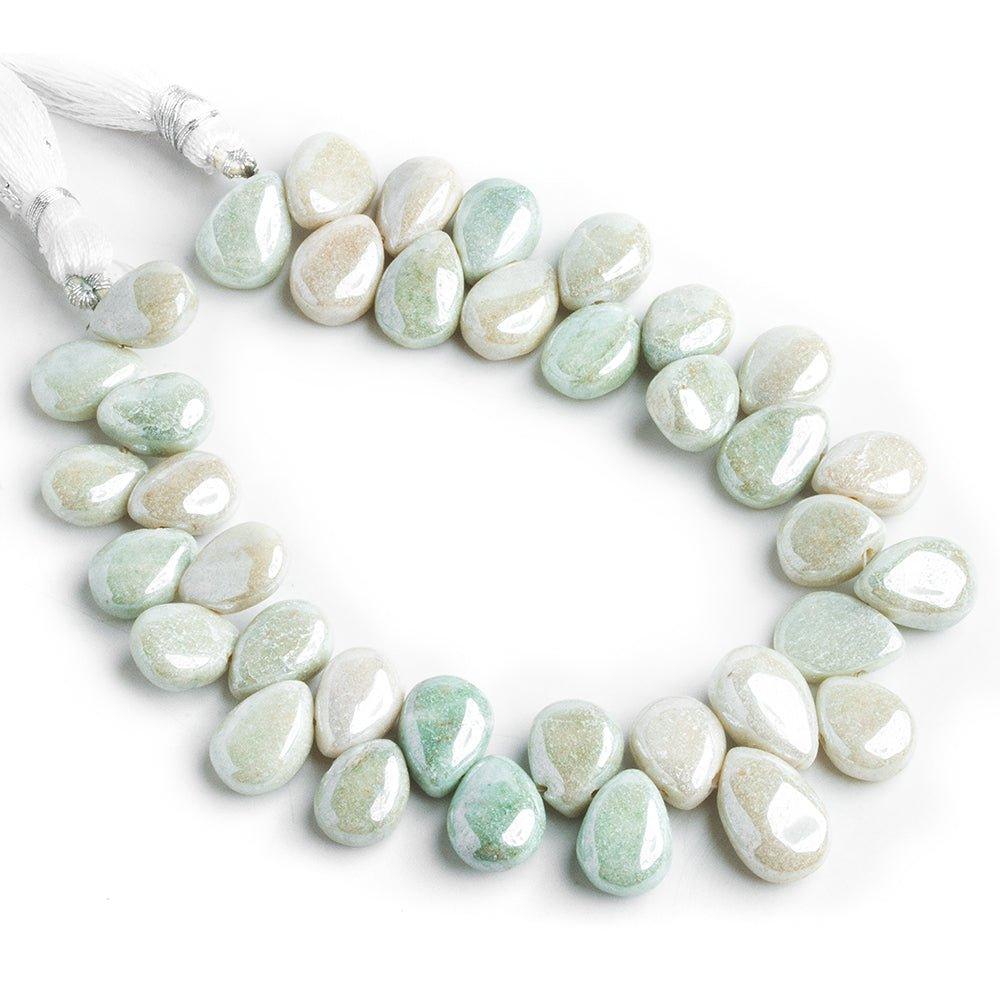 Mystic Jasper Plain Pear Beads 8 inch 40 pieces - The Bead Traders
