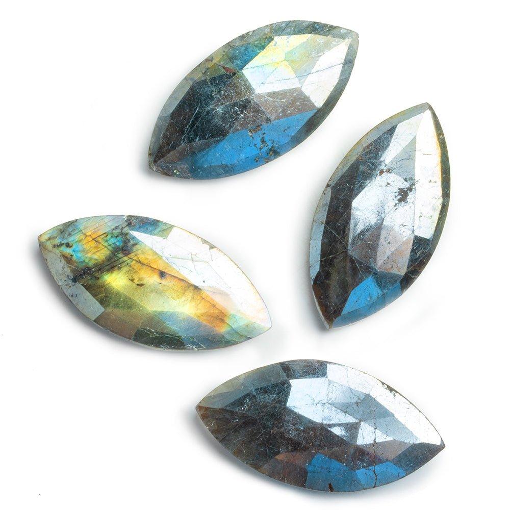 Mystic Labradorite Faceted Marquise Focal Bead 1 Piece - The Bead Traders