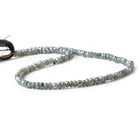 Mystic Labradorite faceted rondelle 13 inch 114 beads - The Bead Traders