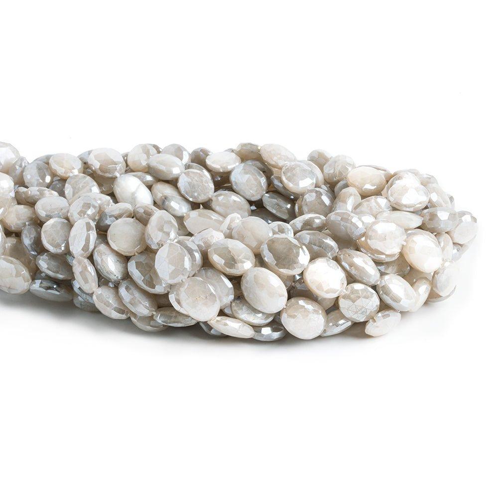 Mystic Moonstone Faceted Oval Beads 14 inch 28 pieces - The Bead Traders