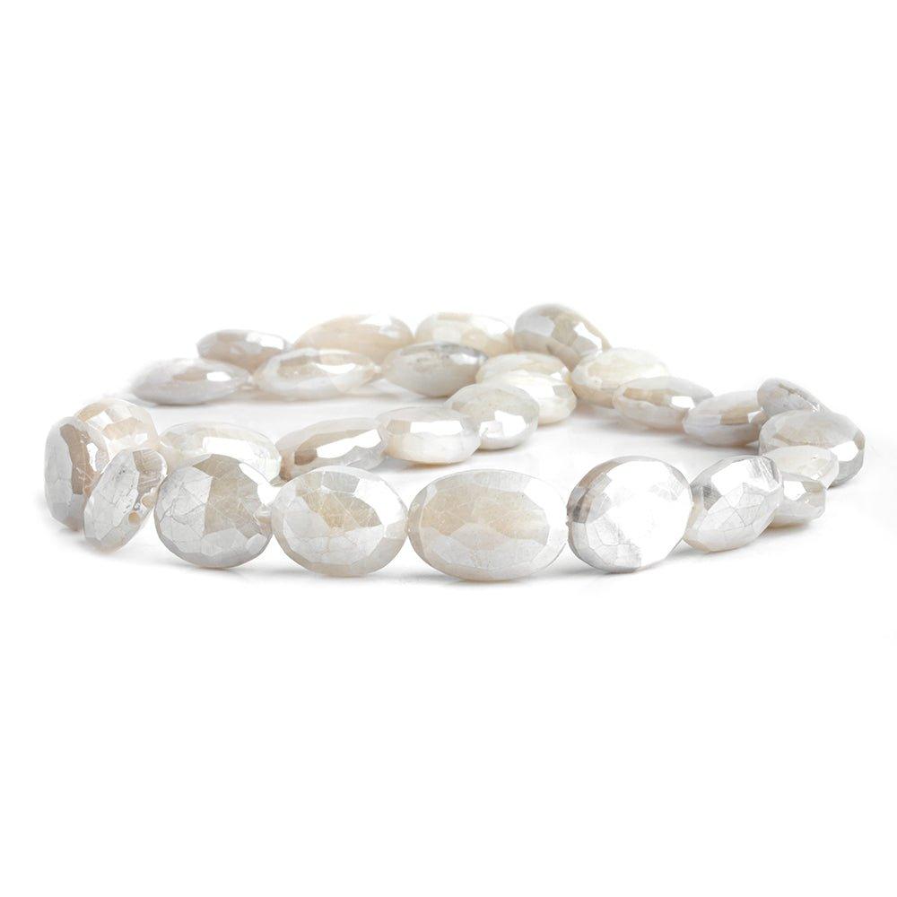 Mystic Moonstone Faceted Oval Beads 14 inch 28 pieces - The Bead Traders