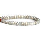 Mystic Multi Color Light Moonstone Rondelles 8 inch 45 beads - The Bead Traders