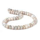 Mystic Multi Color Moonstone faceted rondelles 14 inch 48 beads - The Bead Traders