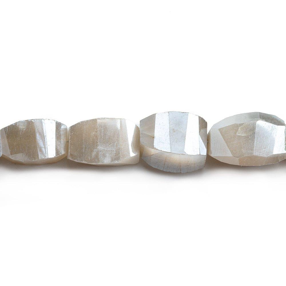 Mystic Multi Moonstone Faceted Twist Beads 8 inch 16 pieces - The Bead Traders