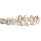 Mystic Multi Moonstone Plain Heart Beads 7.5 inch 28 pieces - The Bead Traders