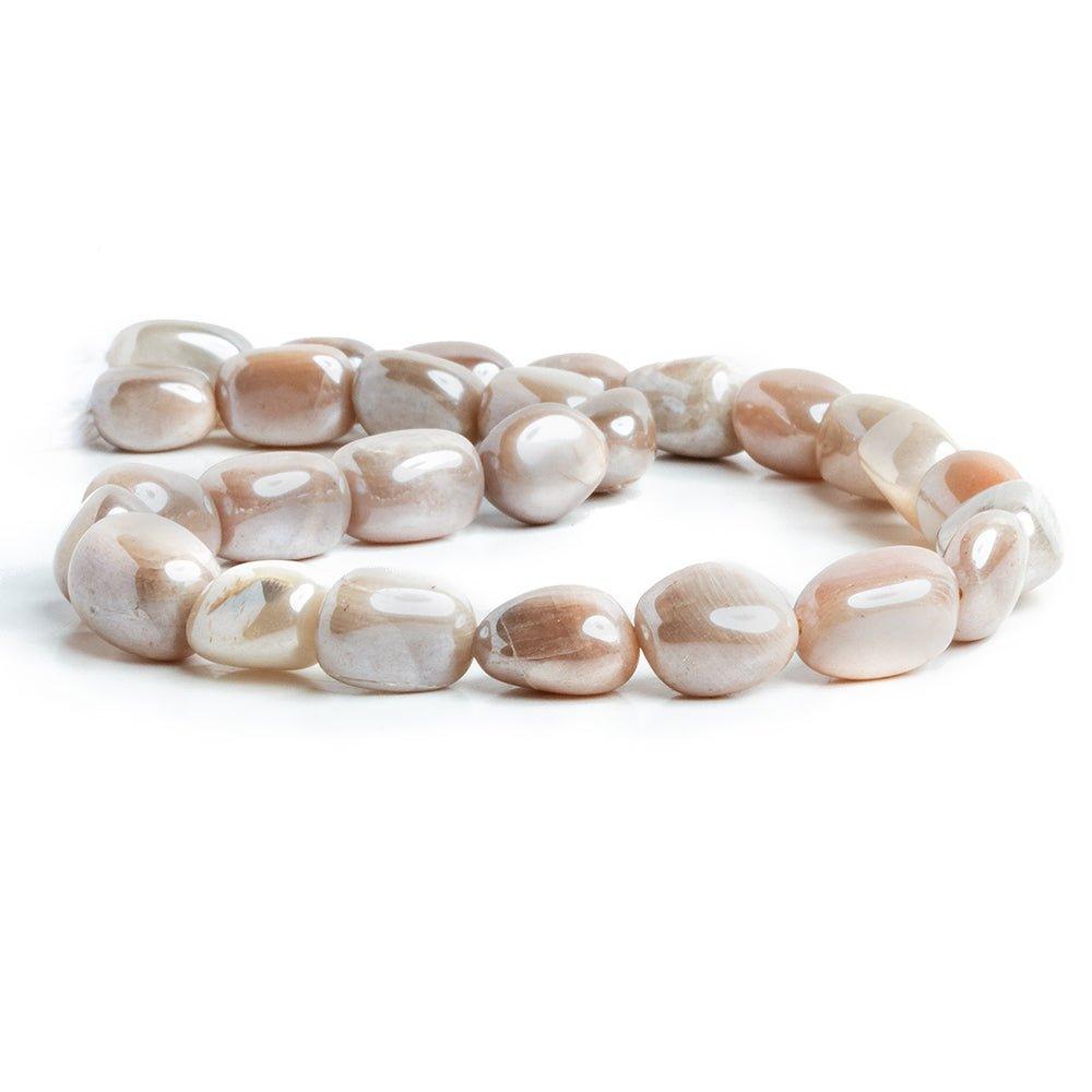 Mystic Multi Moonstone Plain Nugget Beads 13 inch 27 pieces - The Bead Traders