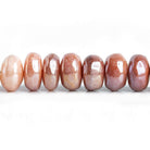Mystic Multi Moonstone Plain Rondelle Beads 8 inch 38 pieces - The Bead Traders