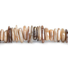 Mystic Peach Moonstone Long Chips 7.5 inch 55 beads - The Bead Traders