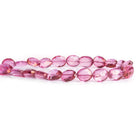 Mystic Pink Topaz Faceted Oval Beads 8 inch 17 pieces - The Bead Traders