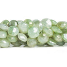 Mystic Prehnite Faceted Coin Beads 14 inch 29 pieces - The Bead Traders