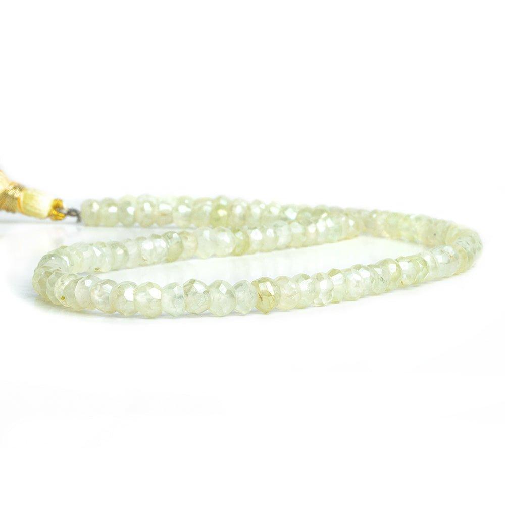 Mystic Prehnite Faceted Rondelle Beads 13 inch 110 pieces - The Bead Traders