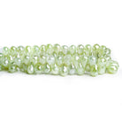 Mystic Prehnite Faceted Teardrop Beads 8 inch 65 pieces - The Bead Traders