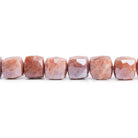 Mystic Red Quartz Faceted Cube Beads 8 inch 25 pieces - The Bead Traders