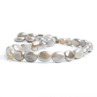 Mystic Rose Moonstone Plain Nugget Beads 13 inch 30 pieces - The Bead Traders
