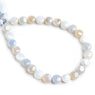 Mystic Turkish Chalcedony Plain Coin Beads 7 inch 25 pieces - The Bead Traders