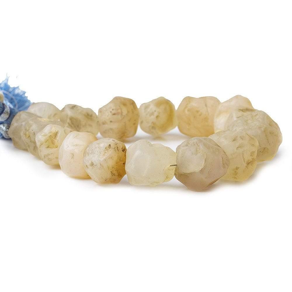 Natural Agate Tumbled Hammer Faceted Cube Nuggets Beads - The Bead Traders