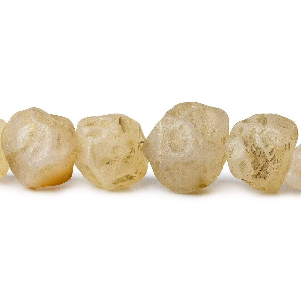 Natural Agate Tumbled Hammer Faceted Cube Nuggets Beads - The Bead Traders