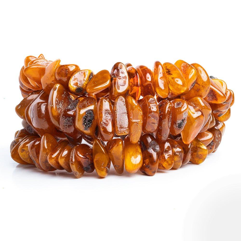Natural Baltic Amber Plain Chip Beads 25 inch 120 pieces - The Bead Traders