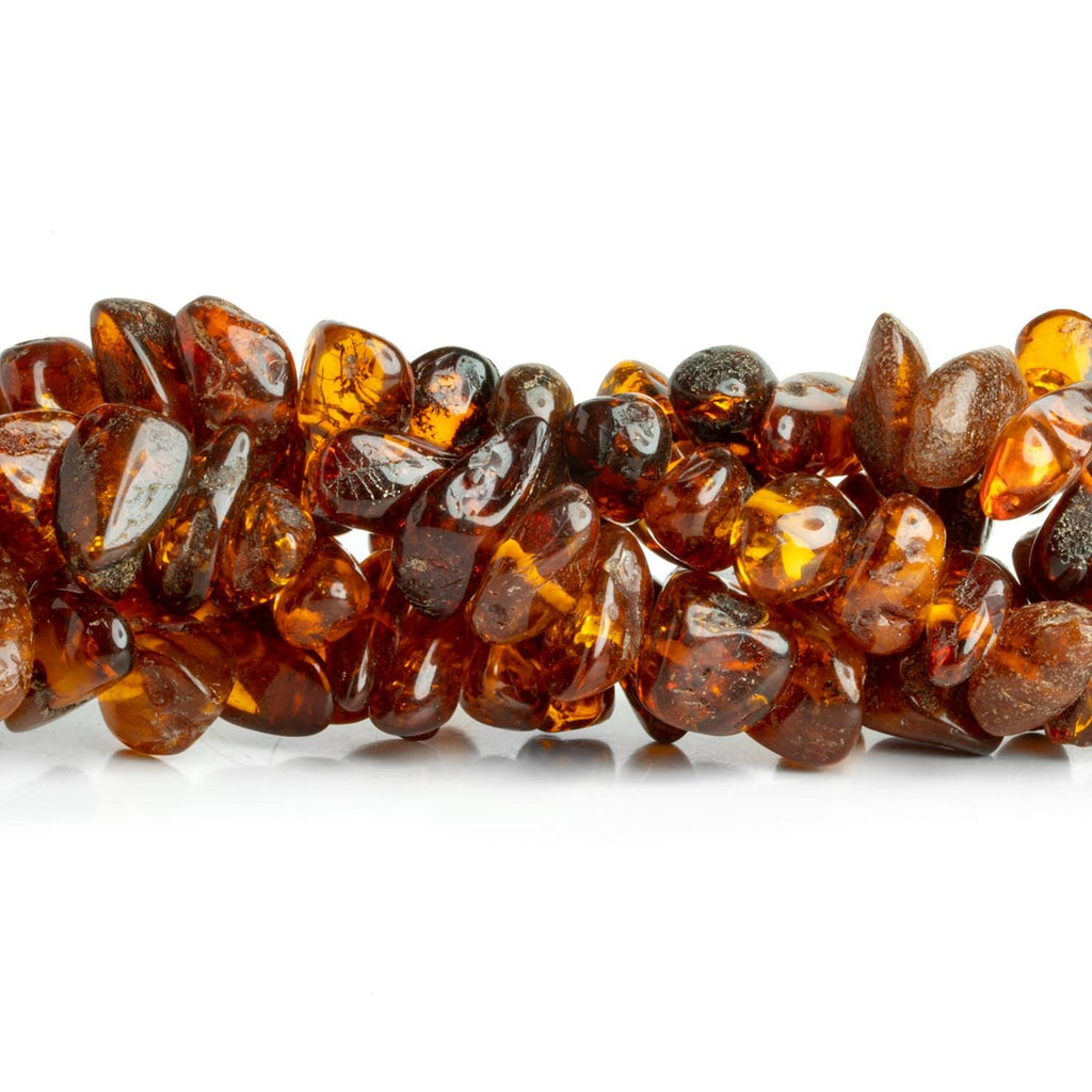 Natural Baltic Amber Plain Nugget Beads 25 inch 100 pieces - The Bead Traders